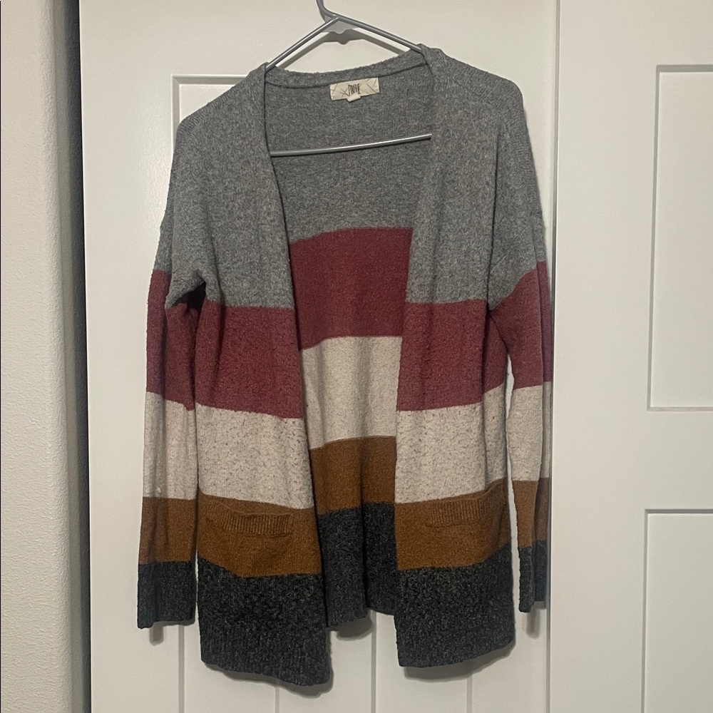 Chic Striped Women's Cardigan